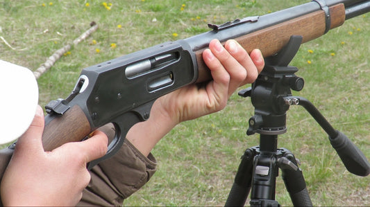 The horns,  Arca Swiss tripod mounted gun rest